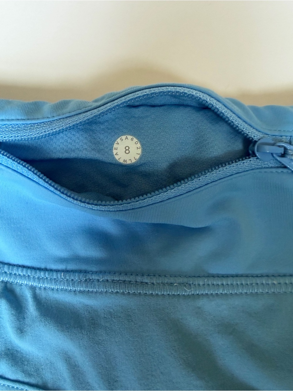 Lululemon Speed Short Blue Running Shorts Size 8 - Rare - Matching Bra Avail - Picture 6 of 6